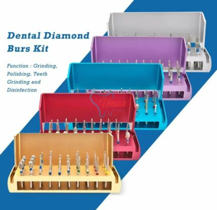 Bur Holder Aluminium Box With 30pcs Mixed Diamond Bur